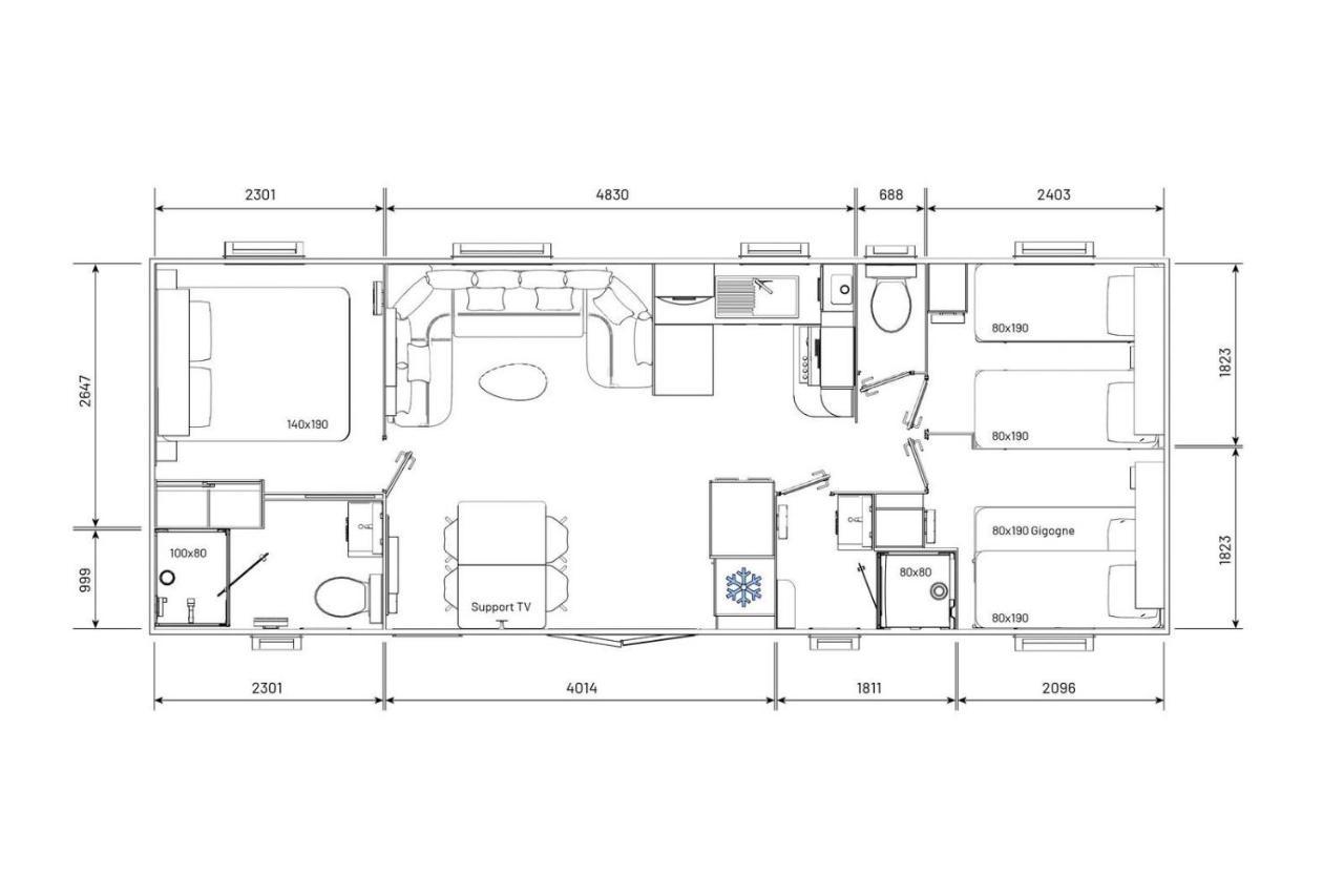 Mobil Home Neuf 6/8 Pers Biville-sur-Mer Ngoại thất bức ảnh